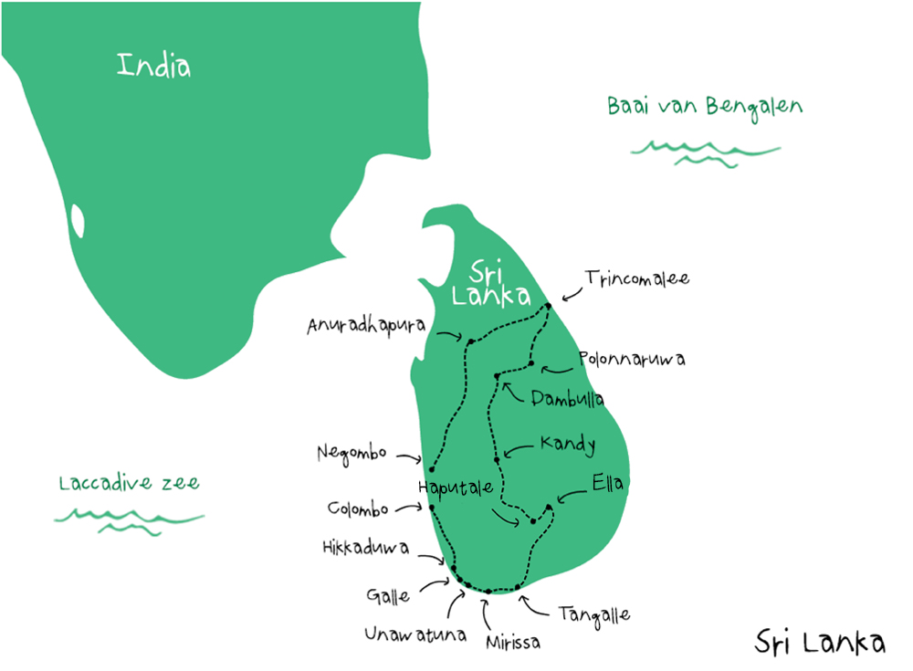 route Sri Lanka