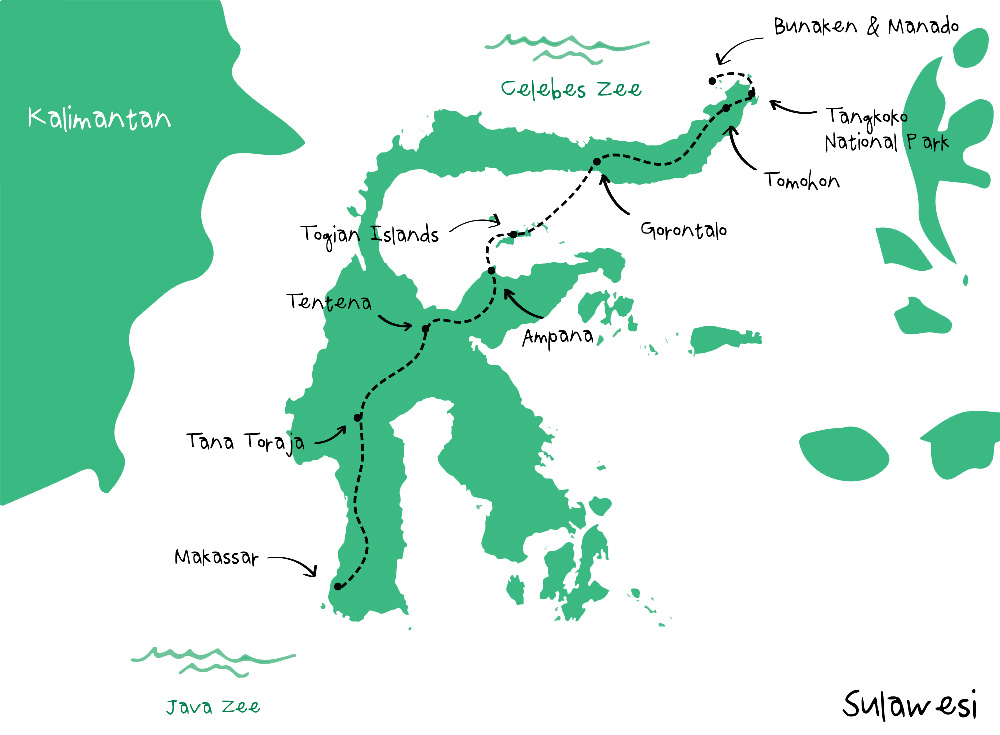 Route Sulawesi